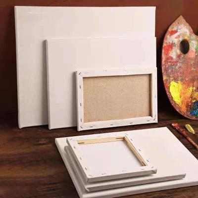 China Wholesale Durable Waterproof Painting Cotton With Fabric Frame Linen Acrylic Sketch Oil Painting Board for sale