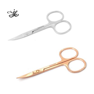 China Black Beauty Care Eyebrow Tweezers Rainbow Eyelash Scissor Eyebrow Scissors for sale