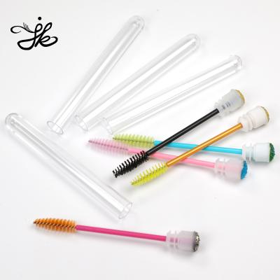 China Lip Brush Nylon Disposable Wands Eyelash Extension Plastic Tube Make Up Mascara Brush for sale