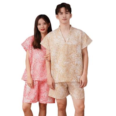 China Sweating Sweating Hall Cotton Products Steaming Pajamas Steaming Beauty Sauna Bathrobe Foot Massage Therapy Bath Center Suit Home Clothes for sale