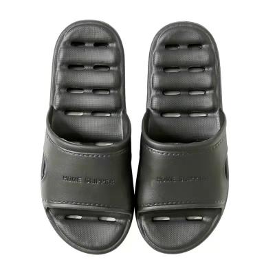 China Lightweight Unique Design Hot Sale Guaranteed Quality Hotel Soft Mens Black Slippers for sale