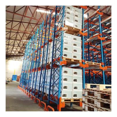 China Corrosion Protection Inform Storage 1500kg High Density Wireless Shuttle Cart Racking For Pallet Runner Warehouse Logistics Automation for sale