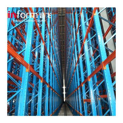 China Warehosue Notify Automatic Cold Storage Pallet Racking System SRS Racking System for sale