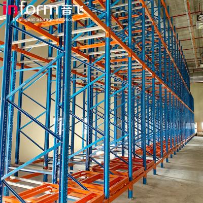 China Warehosue Push Back Rack Warehouse Pallet Push Rack Pallet Racks System for sale