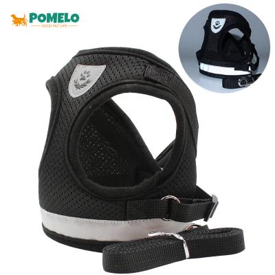 China Wholesale Puppy Reflective Adjustable Mesh Padded Sports Dog Harness Custom Breathable Vest for sale