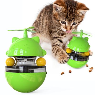 China Best Selling Durable Supplies Stocked Cat Toy Pet Items Food Container Cat Feeder Toys Iq Training Pet Tumbler New Design for sale