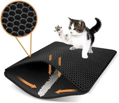 China Sustainable Factory Provides Easy-to-Clean EVA Double Layer Foam Cat Litter Box Waterproof Cat Litter Pad for sale