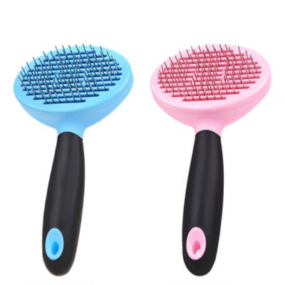 China Sustainable Plastic Reusable Roller Brush Pet Hair Remover Pet Bath Brush for sale