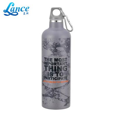 China Sustainable Stainless Steel Vacuum Insulated Wide Mouth Water Bottle With Straw Cap 18 Ounce for sale