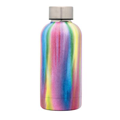 China PORTABLE Cute Small Narrow Mouth 12oz Stainless Steel Water Bottle Double Walled Insulated Thermos for sale