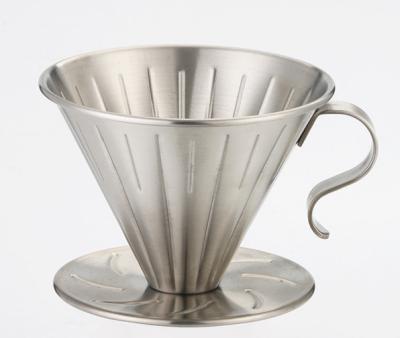 China Stainless Steel Sustainable Dripper For Coffee Filter for sale