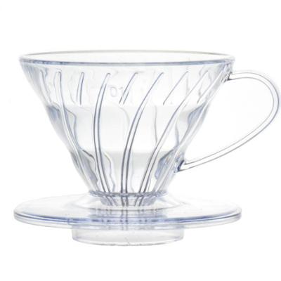 China Plastic Transparent 4 Cups V60 1to Stored Hand Coffee Dripper Filter For Drip Coffee for sale