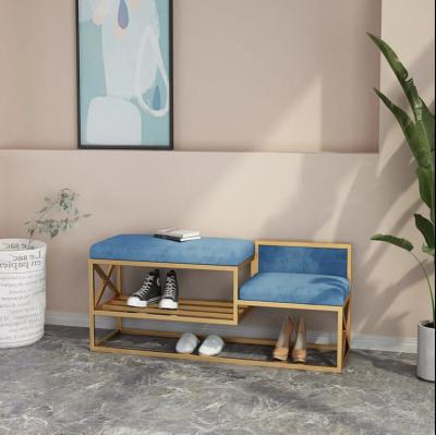 China (Factory Customized New Design End Other) 2022 Bed Bench Furniture Modern Velvet Stool Indoor Bench Adjustable for sale