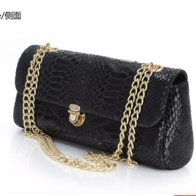 China Fashion European Alligator Leather Women Clutch Bag for Party and Evening,Genuine Chain Clutch Shoulder Bag Messenger Bag for sale