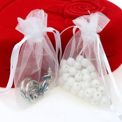 China Wholesale Gift Organza Drawstring Pouches Jewelry Present Bags Organza Gift Bag for sale