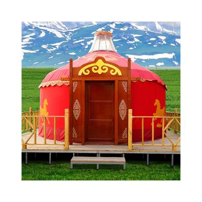 China Best Price Modern Steel Frame Yurt Heat Retention Waterproof Outdoor Mongolian Tent for sale