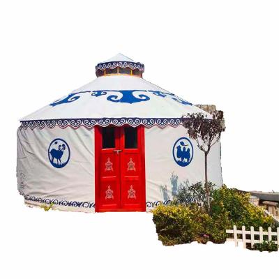 China Best Waterproof Mongolian Tents House Luxury Camping Tent For Sale Eco Friendly Bamboo Yurt for sale