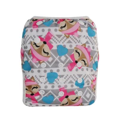 China Eco - Friendly Printed Baby Cloth Diapers Reustable Baby Diapers for sale