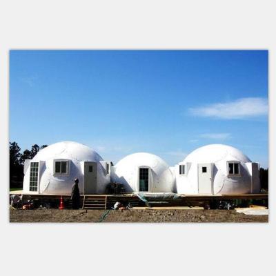 China High Quality Convenient Prefab Fiberglass Dome House With Electrics And Plumbing for sale