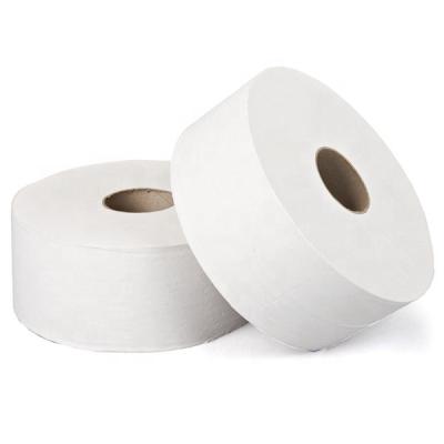 China Virgin Wood Pulp / Recycled White 2ply Pulp Tissue Roll Jumbo Towel For Toilet / Jumbo Paper Roll for sale