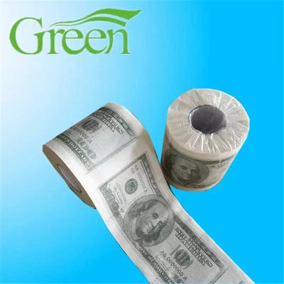 China Interesting Wholesale Disposable Customize Low Price High Quality Printed Eco-Friendly Toilet Paper Rolls for sale