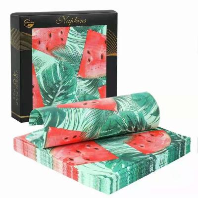 China High Quality Custom Printed Cocktail Party Paper Napkins for sale