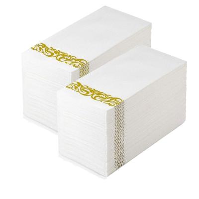 China printed & 2 Ply White Printing Elegant Cozy Napkin Birthday Parties Cleanliness Cocktail Paper Dinner Colorful Airlaid Napkins for sale