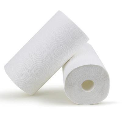 China Ultra Soft Pulp Kitchen Towel Paper Virgin Bamboo / Virgin Pulp Wood And Pulp Bamboo Kitchen Paper Towel 2ply 3ply Embossed Thickest Strong Cloth Roll for sale