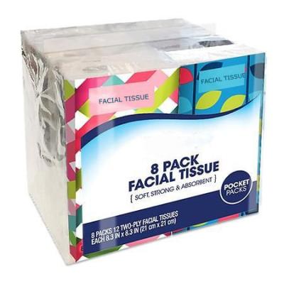 China Ideal for Gifts 4-Ply Pocket Facial Tissues / Tissues Pouch Packs / Soft Travel Pouch Tissues Packs 2 PLY 200 Sheets Custom Pack Pouch Tissues for sale