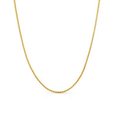 China Trendy Chris April Fashion Jewelry PVD Running Gold Plated Waterproof 316L Stainless Steel Infinity S Chain Necklace for sale