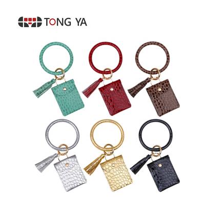 China 2020 Waterproof Credit Cards Holder ID Bracelets Tassel Wallet Key Ring Key Chain for sale