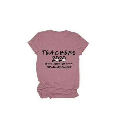 China Custom Anti-Wrinkle Teachers 2022 The One Where They Taught Social Distancing T-Shirt for sale