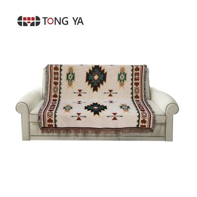 China Custom Made Jacquard Anti-pilling Woven Sofa Cover Multifunctional Sofa Cover for sale