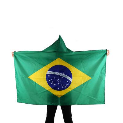 China Advertising Cape 3*5 Feet Brazil Corps Promotional Flags For Cheering for sale