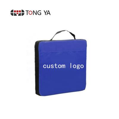 China Waterproof Custom Logo Printing Canvas Outdoor Waterproof Thick Foam Cover Indoor Padded Stadium Cushion for sale