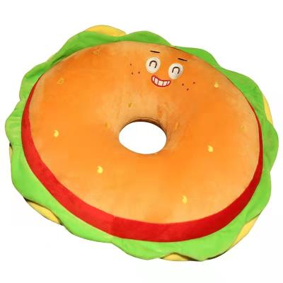 China Creative Simulation Food Snack Toys Stuffed Potatoes French Fries Plush Toy Hamburger Pizza Egg Cushion Cute Doll for sale