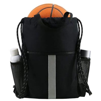 China Factory Direct Sale Waterproof Drawstring Backpack Sports Waterproof Gym Bag Basketball Ball Bag for sale