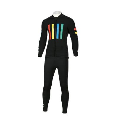 China BESTDIVE 3mm Yamamoto Neoprene Mens Super Stretch Two Piece Anti-UV Stripe Print Wetsuit For Scuba Diving for sale