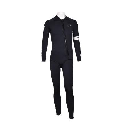 China BESTDIVE 3mm Anti-UV Black Super Stretch Nylon Men's Two Piece Scuba Diving Wetsuit for sale