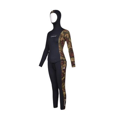 China BESTDIVE Yamamoto Neoprene 3mm Antibacterial Female Two Color Stretch Nylon Wetsuit for Freedving for sale