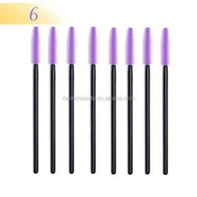 China Disposable Silicone Eyelash Mascara Brush Comb Silicone Eyelash Brush Comb Mascara Wands Eye Lash Extension Tool Professional Beauty Makeup Tool for sale