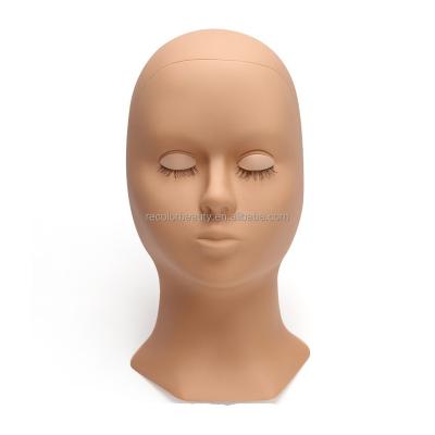 China Long NEW Natural Lash Mannequin Head For Eyelash Extension With Replaceable Eyelids Practice Forming Mannequin Head for sale