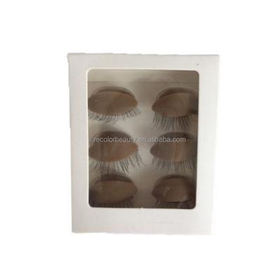 China 3 Pairs Eyelash Extension Training Natural Mannequin Head Removable Long Replacement Eyelids For Eyelash Practice Mannequin Head for sale