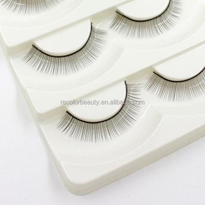 China 5 Pairs Natural Long Training Practice Eyelash For Beginner Eyelash Extension Practice Mink Lashes Full Strip Eyelashes Exercise Eye Beauty for sale