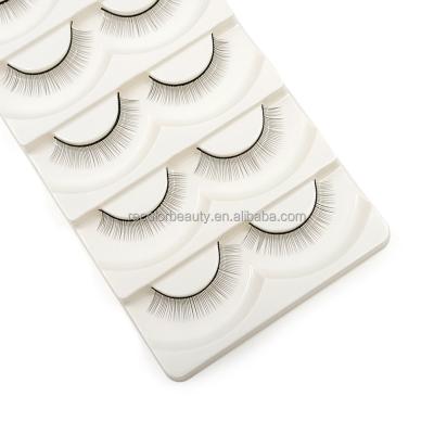 China Long 5 Pairs Individual Natural False Eyelash Training Practice Lash Eyelash Extension Practicing For Beauty Makeup Tools for sale