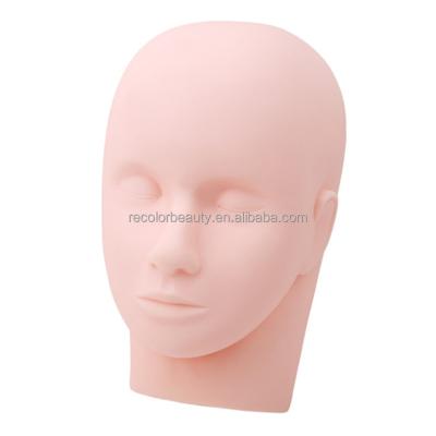 China Natural Long Practice Eyelash Extension Mannequin Doll Face Training Master Head For Eyelashes Makeup Practice Model for sale