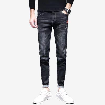 China New style rock solid cheap QUICK DRY cool slim fit distressed ripped denim mens jeans for sale