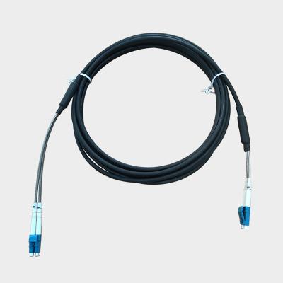 China Easy Assembly Factory Supply LC/UPC LC/APC 8Core Singlemode CPRI Patch Cord Tactical Armored Duplex LC Fiber Optic Cable patch cord for sale