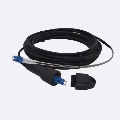 China Easy Assembly IP67 Waterproof Cable Armored CPRI Cable 2/4 Core PDLC Patch Cord PDLC To LC CPRI Armored Fiber Patch Cord CPRI Cable for sale