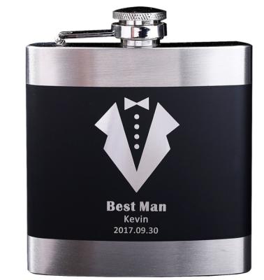 China Festival Gift Mini Stainless Steel Wedding Best Man Gift Twigs Wine Bottle Favors for sale